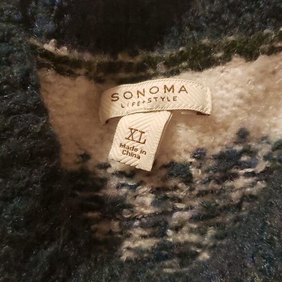 SONOMA xl sweater. Teal/white - Picture 8 of 9